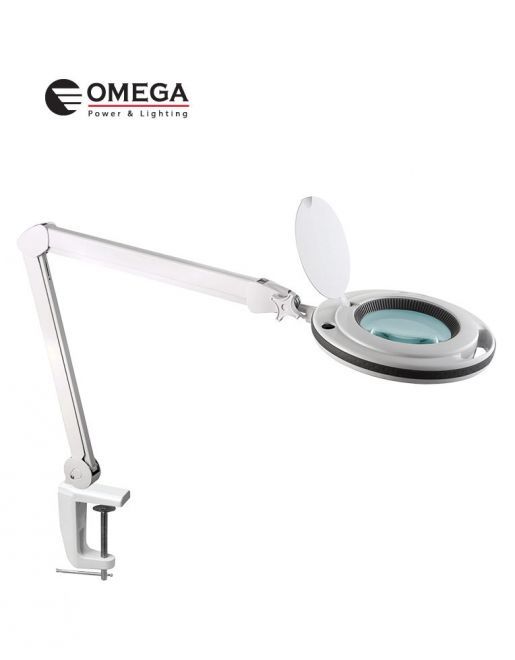 Professional 3D magnifier 5" and powerful daylight table lamp 6500K 7W