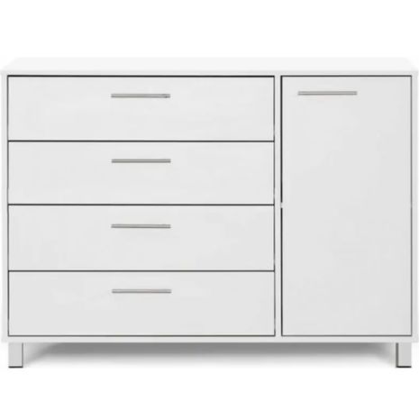 תוצרת ישראל שידה 4 מגירות ודלת אחת - דגם 382