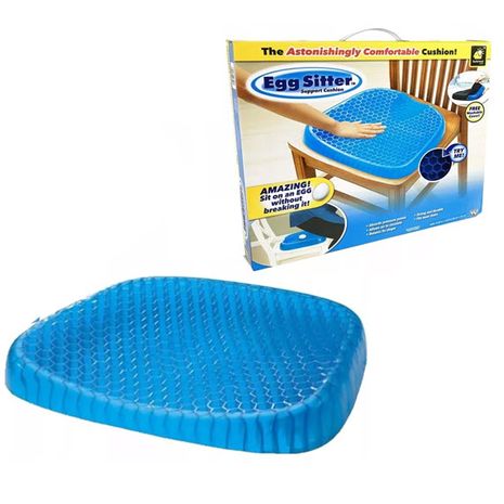 Egg Sitter. כרית מושב ג'ל אורטופדית וארגונומית להקלה בעמוד השדרה להפגת מתחים ביצת סיטר.
