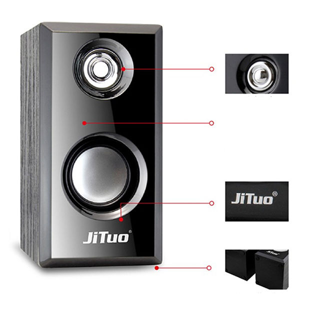 Компьютерные колонки USB. Деревянные. JT2803 www.gamby.co.il 03-9341686