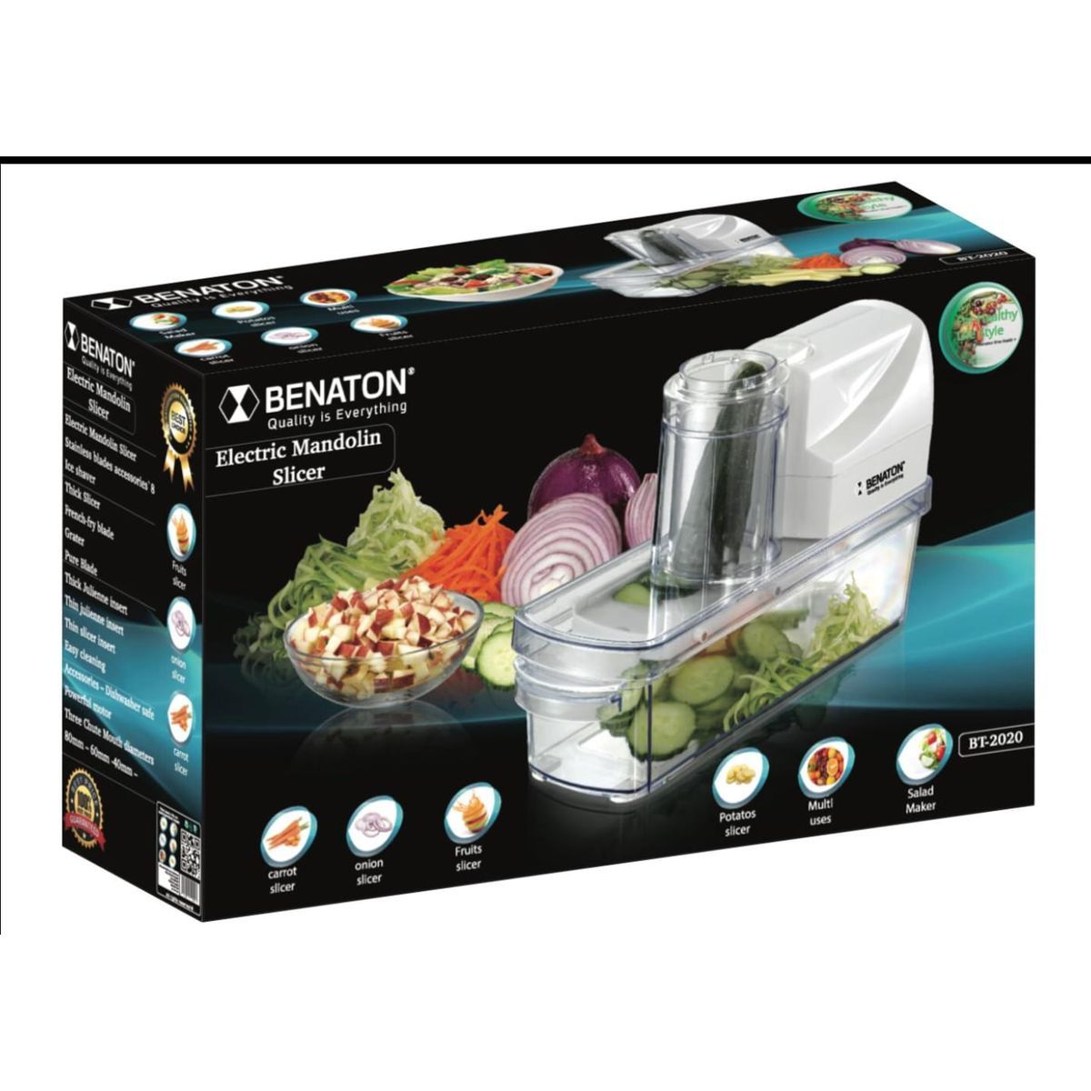 Slicer electric chopper, professional "mandolin" BENATON BT2020