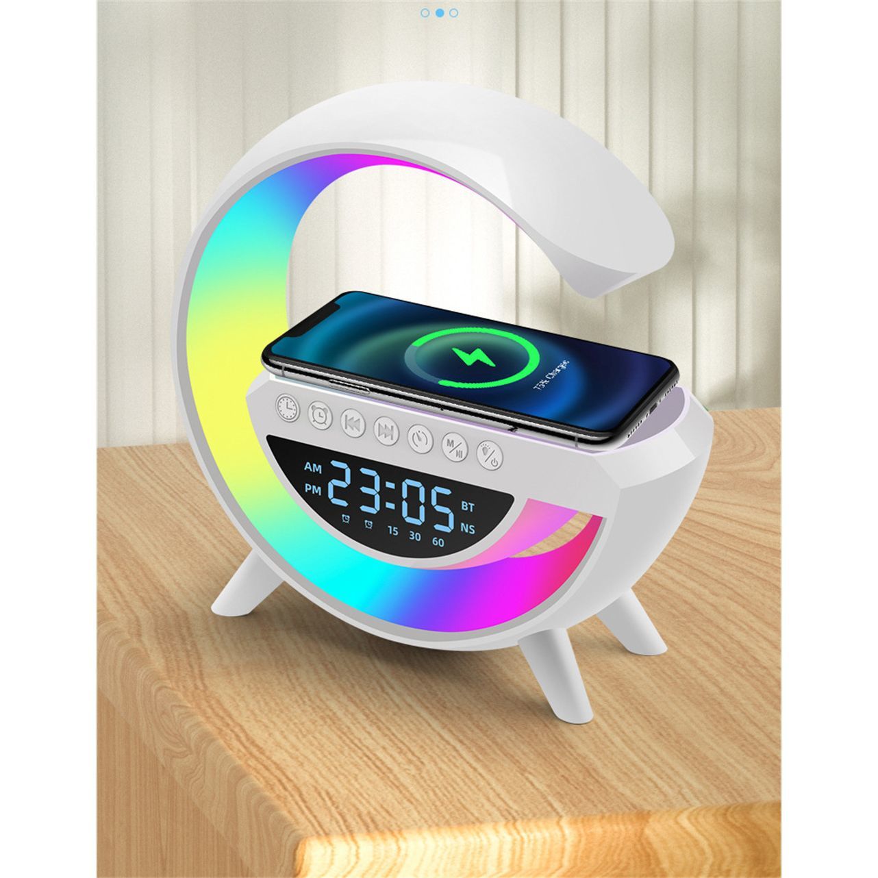 Bluetooth speaker bt 3401 led aux usb fm microsd built in led