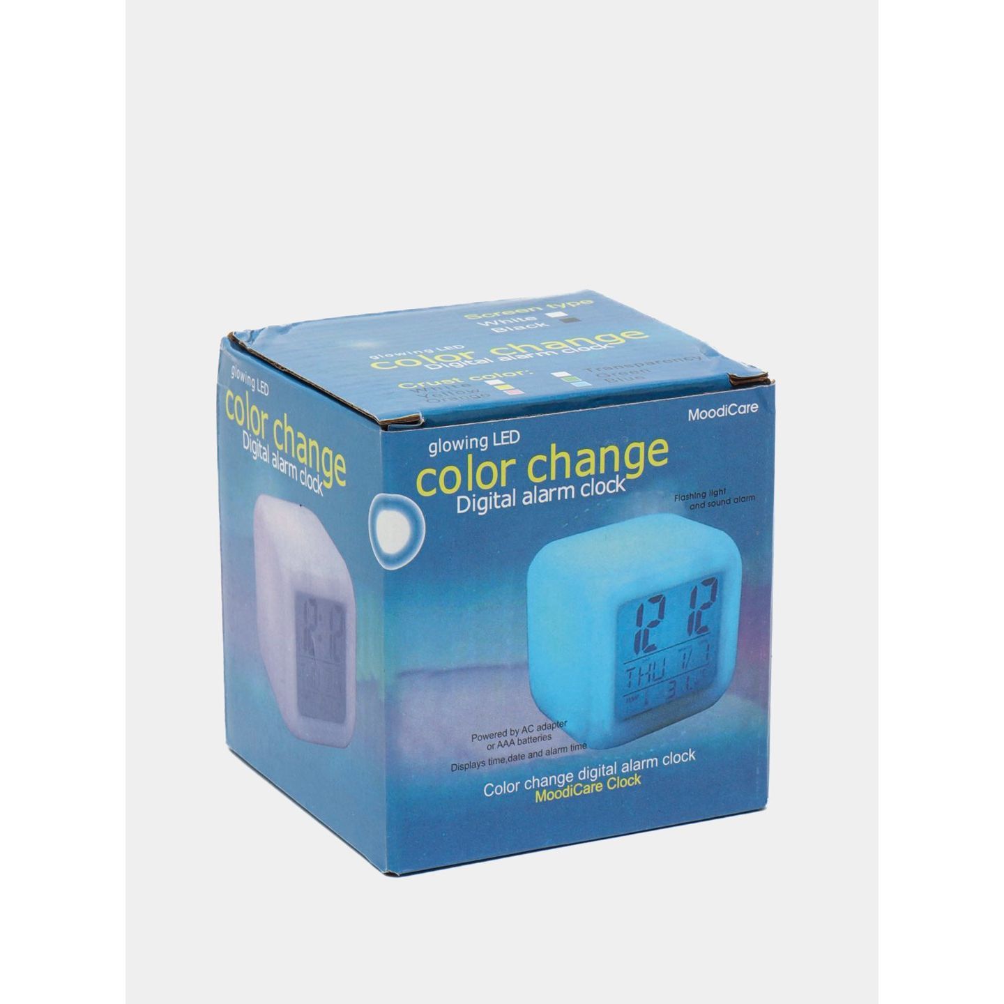 Digital Alarm Clock, RGB Thermometer, Calendar Clock, Moodicare Clock