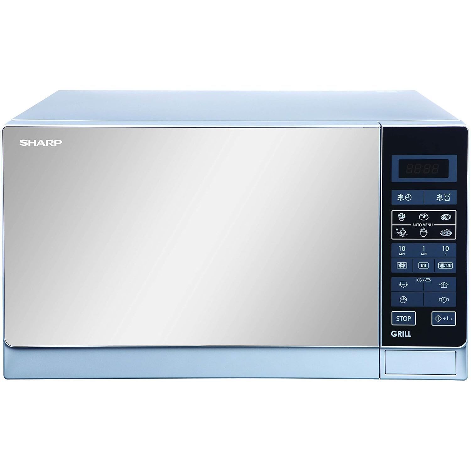 תנור במיקרוגל דיגיטלי עם גריל Sharp R-77MT(S) 34 ליטר | www.gamby.co.il ...