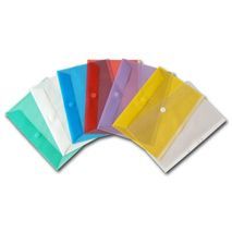 Colored plastic folders 10 pcs "envelope" with a tic-tac lock