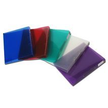 Transparent plastic binder with 5 cm rings, available in various colors. Flic A-5