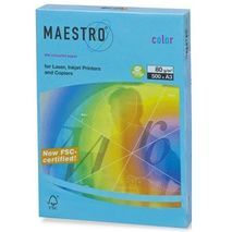 Бумага для принтера A-4, 80 гр.,голубая,200 листов. Высокое качество.