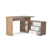 שולחן מחשב פינתי עם מדפי צד. דגם 229 תוצרת ישראל!