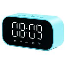 שעון מעורר מראה רב תכליתי LED 5-in-1, רמקול בלוטות ', עם רדיו, נגן MP3, מיקרופון מדחום, סוללה נטענת מובנית.