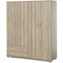 ארון  בגדים גדול 4 דלתות 4 מגירות  דגם Wardrobe 707 . תוצרת ישראל !
