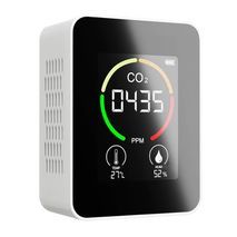 Tester -  CO2 carbon dioxide detector, temperature sensor ( thermometer ) and humidity ( hygrometer )