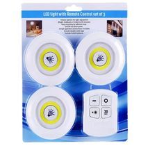 3 נורות תליון COM 2W עם שלט רחוק