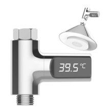 Digital thermometer for water supply (shower, bathroom, kitchen) with screen.