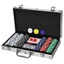 Texas Hold'em Deluxe  סט מפואר למשחקי פוקר 300 אסימונים
