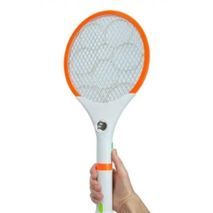 קטלן חרקים "רקטה" מחלף זבובים חשמלי. מחבט סוללה 2in1 עם פנס USB נטען