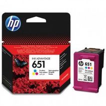 HP 651 C ראש דיו צבעוני מקורי C2P11AE Ink Advantage