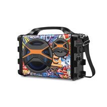 מיקרופון + בידורית קטנה'נטענת מקצועית להופעות וטיולים ,  חזקה במיוחד מערכת קריוקי 15W ומיקרופון Bluetooth SD USB GPL-115BOX