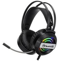אוזניות מחשב לגיימרים ( למשחקי מחשב ) עם מיקרופון HG8902 MARVO -  Skorpion stereo HI-Fi RGB