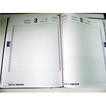 יומן יומי שולחני "שחף" כריכה קשה, מפואר 27.5X21  סמ2023-2024