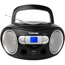 Компактная стереосистема . Радиодиск . Проигрыватель: дисков CD  MP3 , радио AM/FM , USB - флэшек .TOSHIBA TY-CRU9 K BLACK
