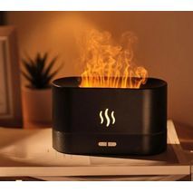 Air humidifier. Decorative lamp fire simulator. Air flavoring. Diffuser for humidifying the air and spraying aromatic scents. Decorative lamp fire simulator.