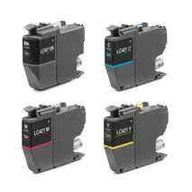 Brother LC421 Set Compatible Ink  Cartridges CMYK