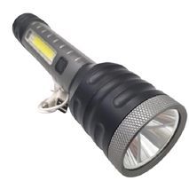 פנס חזק במארז מתכת בעל 3 רמות בהירות. USB נטען