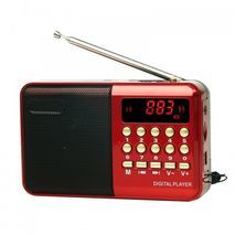 Digital transistor FM receiver, powerful, rechargeable (battery-powered) and mains power + MP3 (microSD) + USB flash + bluetooth JOC: KK-62 Joke
