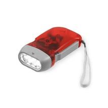 הפנס הוא דינמו הנטען על ידי לחיצת הידית.