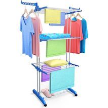 Multifunctional Mobile Clothes Rack for Storage and Drying – Spray Painting Clothes Hanger TW116