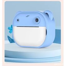 מצלמת ילדים עם הדפסה מיידית (כמו פולארויד). מצלמה דיגיטלית באיכות צילום גבוהה עם פוקוס אוטומטי ופלאש כפול - מתאימה לבנים ובנות