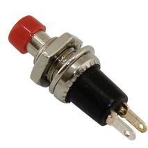 Кнопочный переключатель без фиксации.Неблокируемый кнопочный переключатель. Маленькая круглая кнопка самовозвратная кнопка без фиксации 7 мм PBS-110 NO