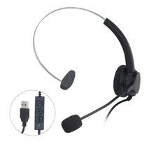 אוזניות USB למחשב לאוזן אחת. אוזניות לטלמרקטינג . SY490MY