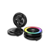 3 ב-1 מאוורר חזק עם סוללה נטענת, רמקול מובנה ותאורת RGB Bluetooth NY-9957