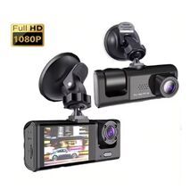 מצלמת רכב עם מצלמה כפולה. דאש־קם עם ראיית לילה אינפרא־אדום, הקלטה בלופ, מסך IPS בגודל 2 אינץ', ‎1080P‎, מקליט DVR. מצלמת רכב כפולה. ‎DVR‎, ‎Full HD 1080‎