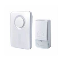 פעמון דלת אלחוטי בטהובן עם לחצן צופר דלת אלחוטי עם 20 מנגינות, הפועל על סוללות ושקע חשמל