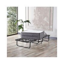 Гостевая складная кровать Relax - переносная раскладушка + ортопедический матрац 15 см  в подарок