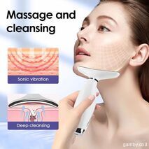 מעסה LED לפנים ולצוואר BeautyMax, 7מצבים, רטט, מתיחת פנים