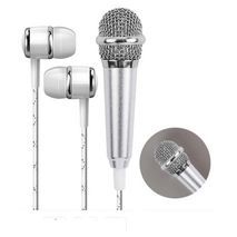 מערכת שמע לטלפון ומחשב אוזניות  + מיקרופון מיני 3.5 מ"מ. סטודיו מיני סטריאו.