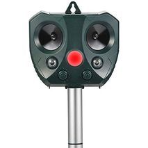 Ультразвуковой и световой отпугиватель животных и вредителей на солнечных батареях, водостойкий наружный репеллент с активированным движением для собак, кошек, птиц,  грызунов , кабанов , шакалов, гиен и пр т.