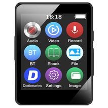 נגן MP3\MP4 עם מסך, זמן עבודה, השמעת וידאו, מסך בגודל 1.2 אינץ', Bluetooth 5.0, הקלטה/ספר אלקטרוני