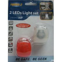 Flashlight for a bike ( front and back) ,ultra  bright led, HJ008-2