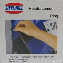 Reinforcing hole stickers made with a hole punch (500 pcs.). SL02-006