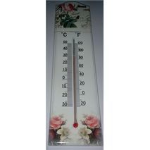 מד thermometer עץ עם דוגמה