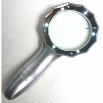 מַקְדֵּחַ מקצועי עם תאורה, 6 LED, הגדלה 6X, קוטר 75 מ"מ - זכוכית מגדלת