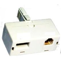 טלפון כפול 1 שקע אמריקאי ו-1 שקע ישראלי