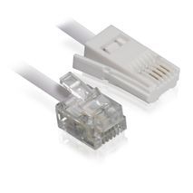 כבל טלפון משקע ישראלי לשקע אמריקאי באורך 3 מ'