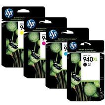 HP 940 XL מקוריים סט ראשי דיו  C/M/Y/K