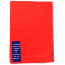 Large lined notebooks for 3 subjects A4