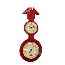 שעון קיר ומד לחות בסגנון רטרו